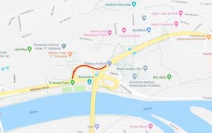 Mapa s ukázkou sjízdné rampy při úpravě vozovky