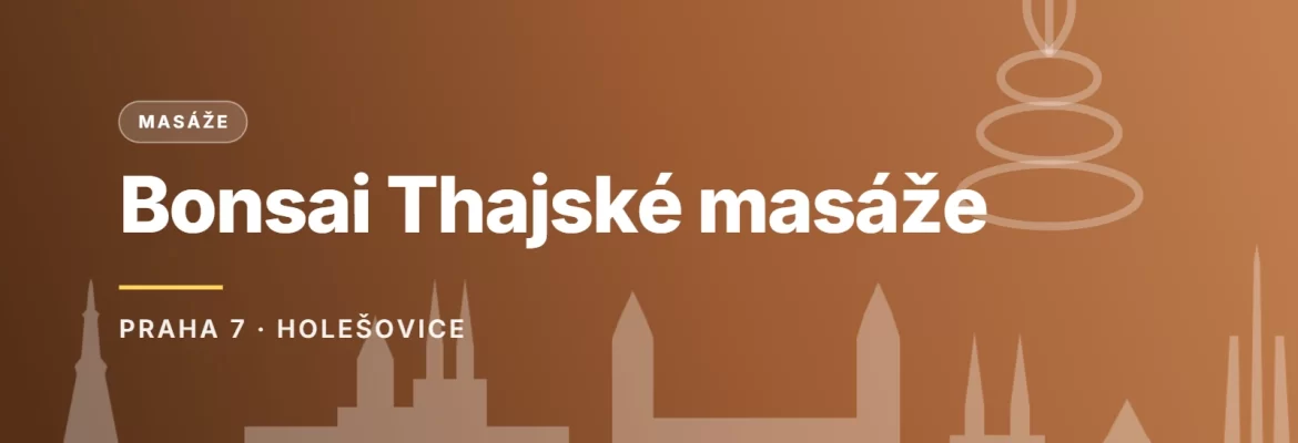 Grafický náhled - Bonsai Thajské masáže, Praha 7 - Holešovice