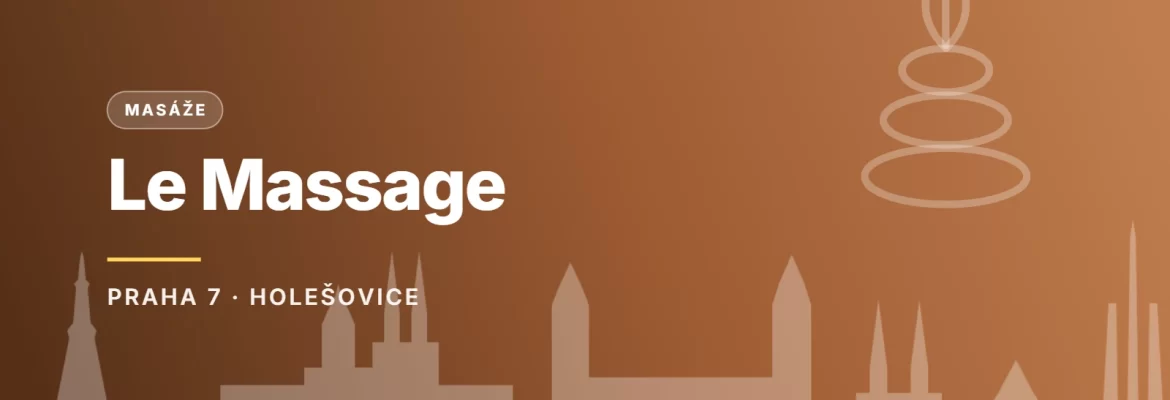 Grafický náhled - Le Massage, Praha 7 - Holešovice