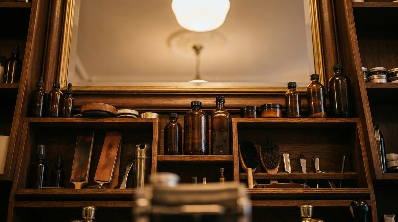 Ilustrační obrázek - vybavení barbershopu, Thomas s Barbershop (ilustrační)