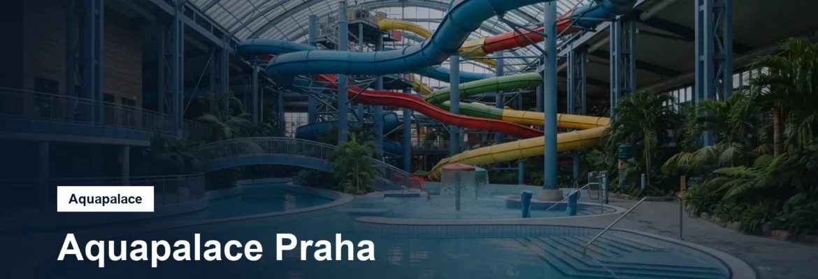 Aquapark s tobogány a bazény