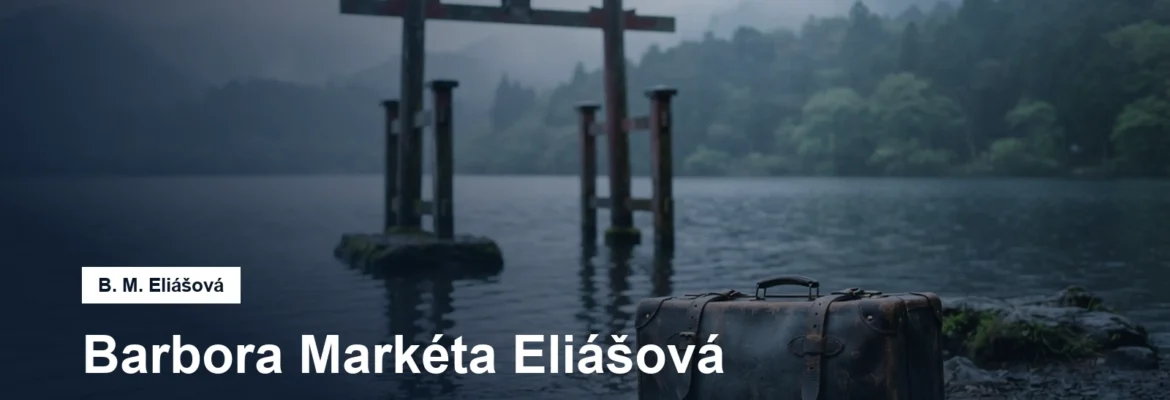 Japonská brána torii a kufr