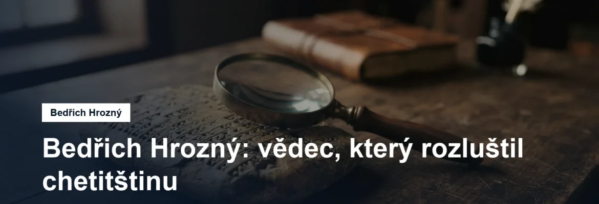 Hliněná tabulka s klínovým písmem a lupa