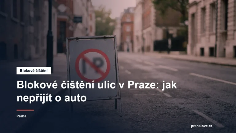 Přenosná dopravní značka zákazu stání u ulice