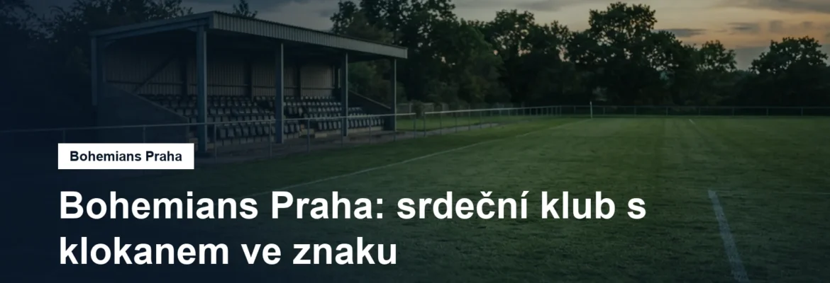 Zelený fotbalový trávník a tribuna za soumraku