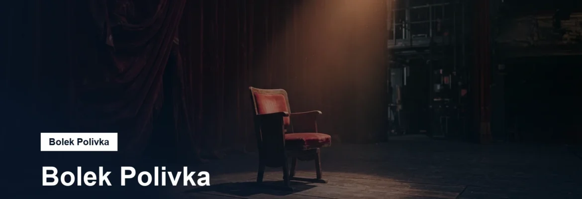 Divadelní jeviště s reflektorem a rudou oponou