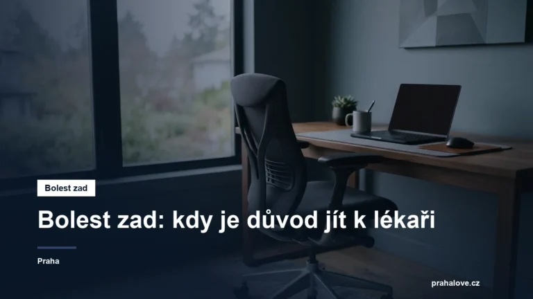 Židle a rovné držení těla u pracovního stolu