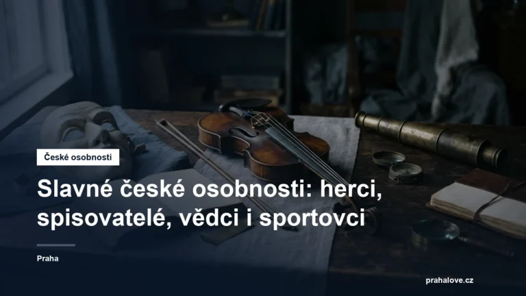 Divadelní maska, kniha, housle a vědecké nástroje