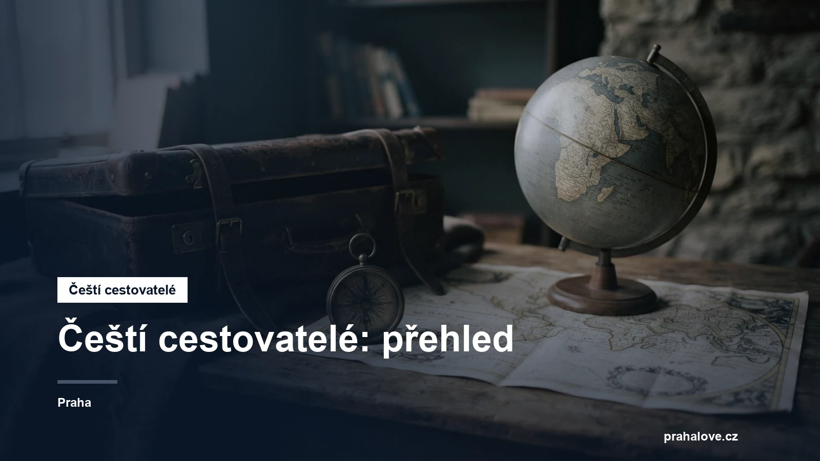 Globus, kompas a cestovní kufr