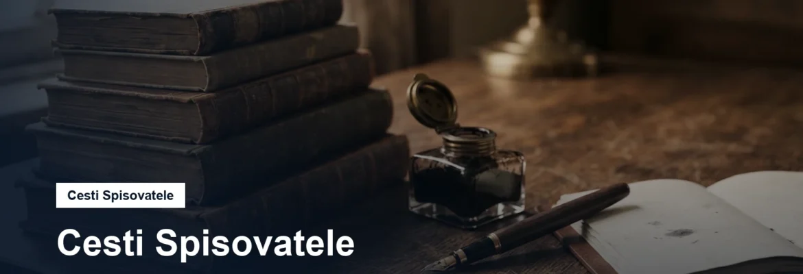 Staré knihy, plnicí pero a kalamář na psacím stole