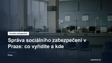 Úřední přepážka s pořadovým systémem a čekárnou