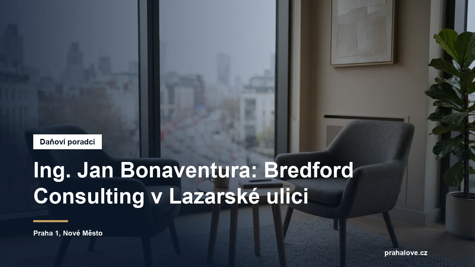 Poradenská kancelář v Lazarské ulici v Praze