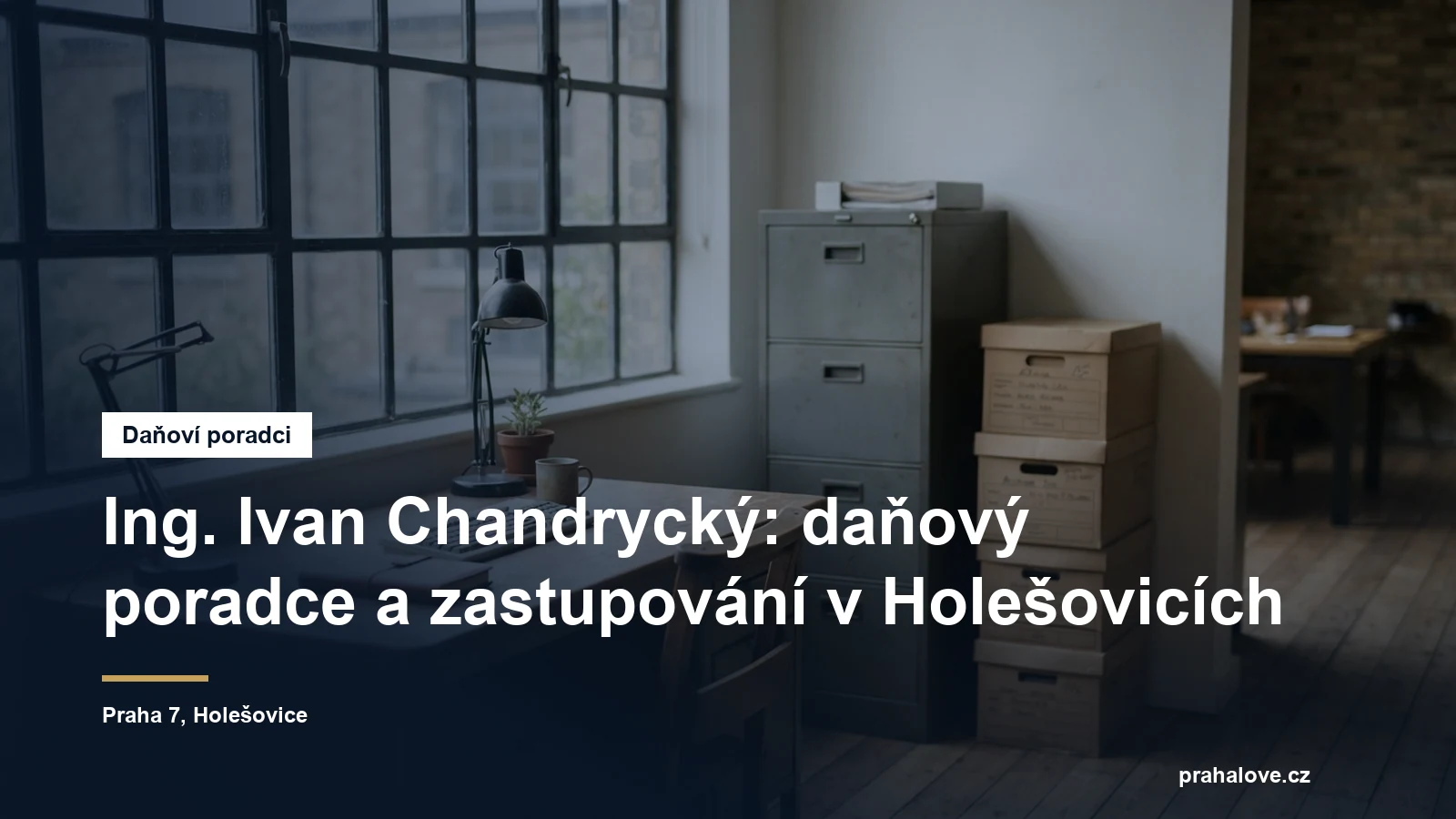 Daňová kancelář v Holešovicích v Praze