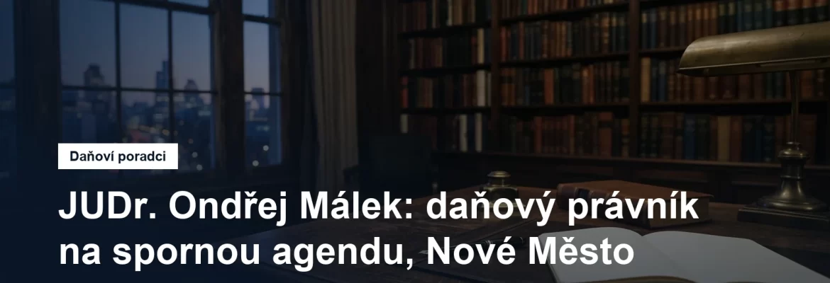 Pracovna daňového právníka na Novém Městě v Praze