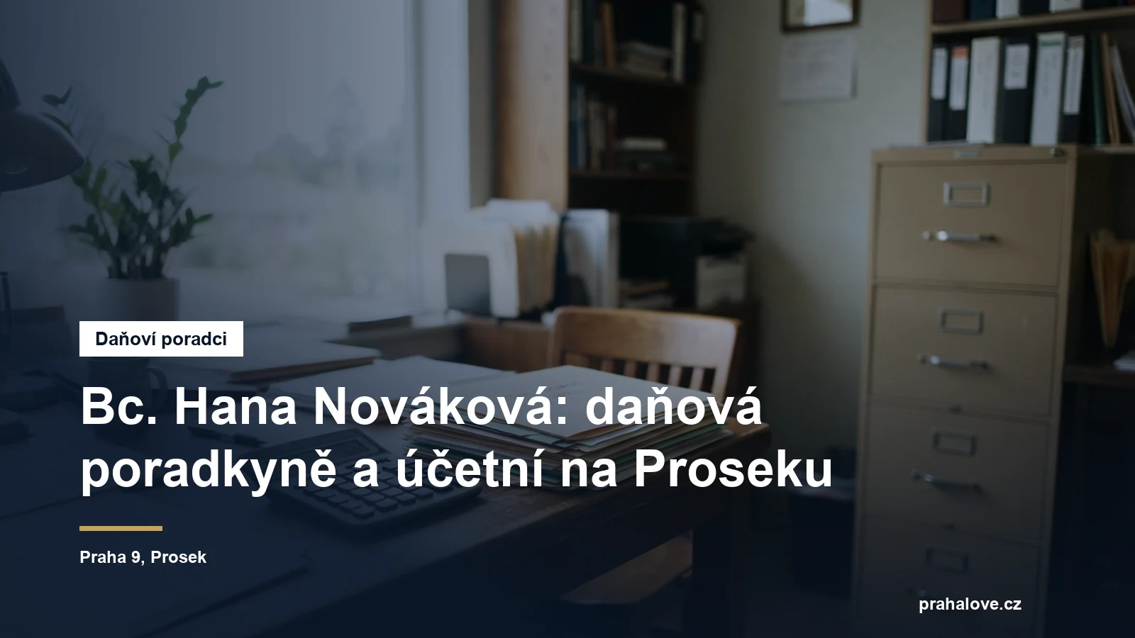 Účetní kancelář na Proseku v Praze