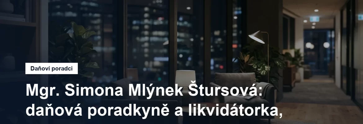 Kancelář pro právo, daně a účetnictví v Holešovicích