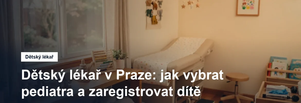 Světlá dětská ordinace s vyšetřovacím lehátkem a hračkami