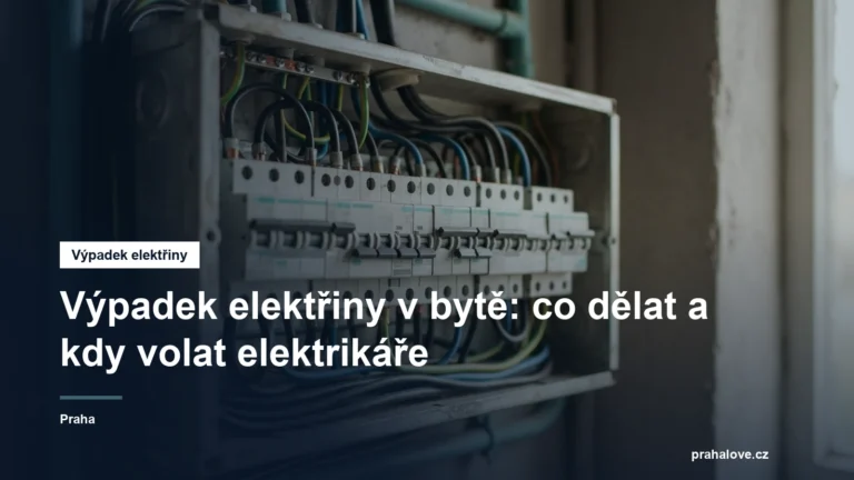 Bytový rozvaděč s jističi