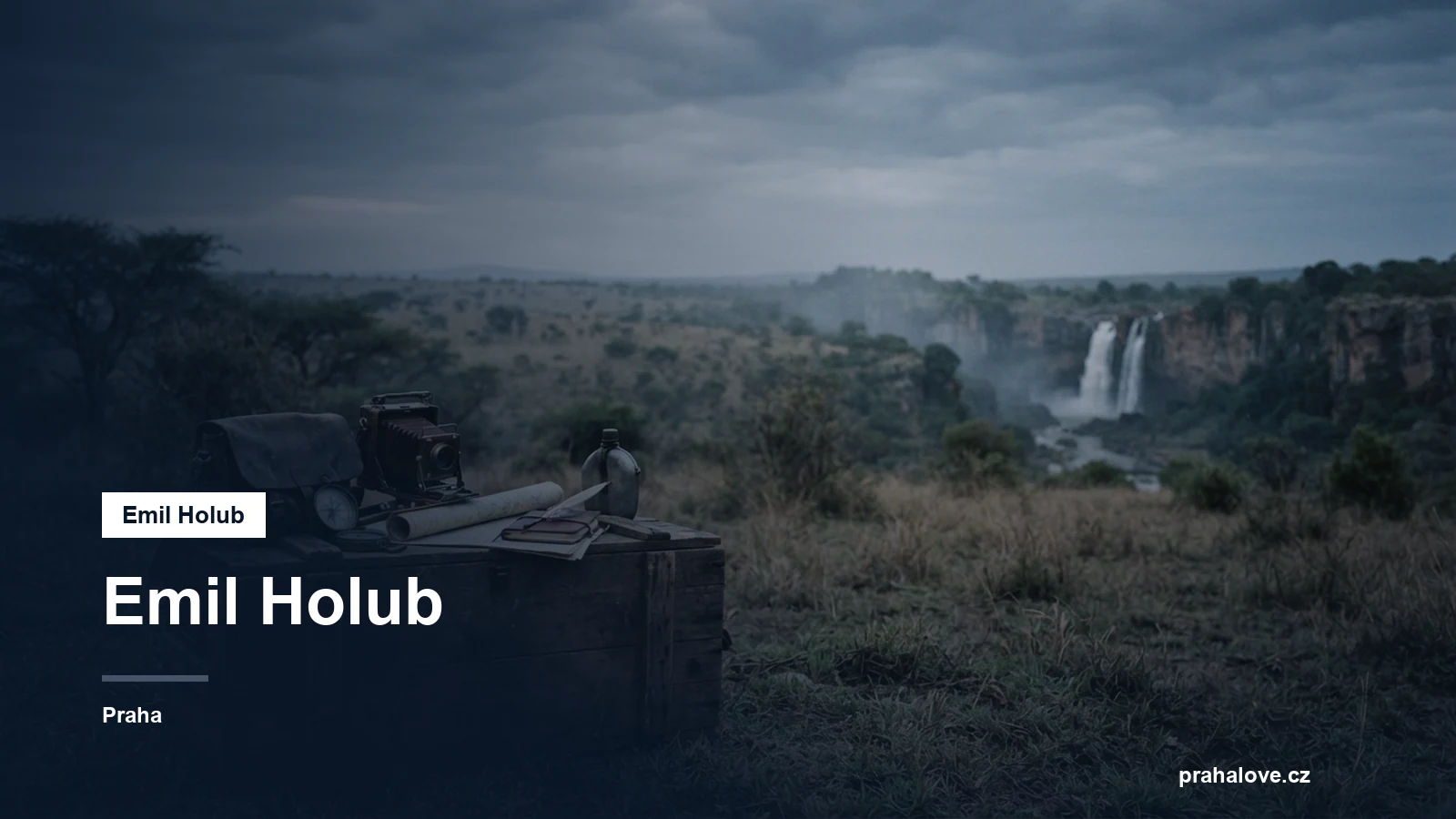 Africká savana a vodopád