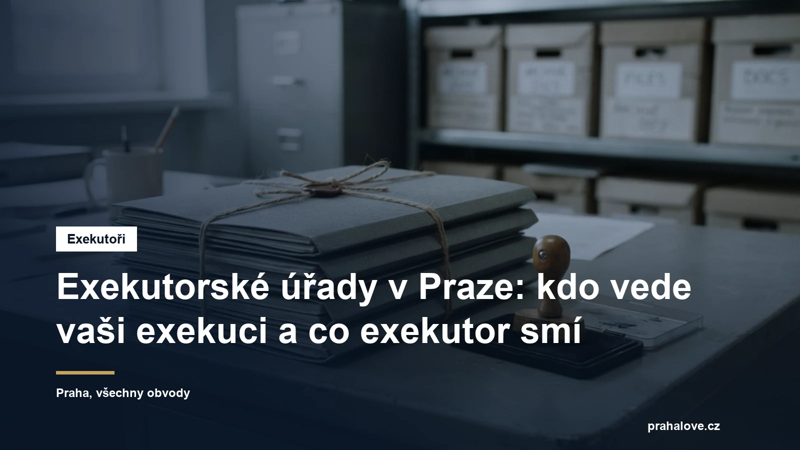 Přehled pražských exekutorských úřadů podle obvodů