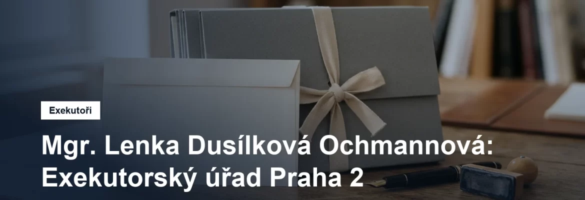 Exekutorský úřad Praha 2 Mgr. Lenky Dusílkové Ochmannové v Bezové ulici v Braníku