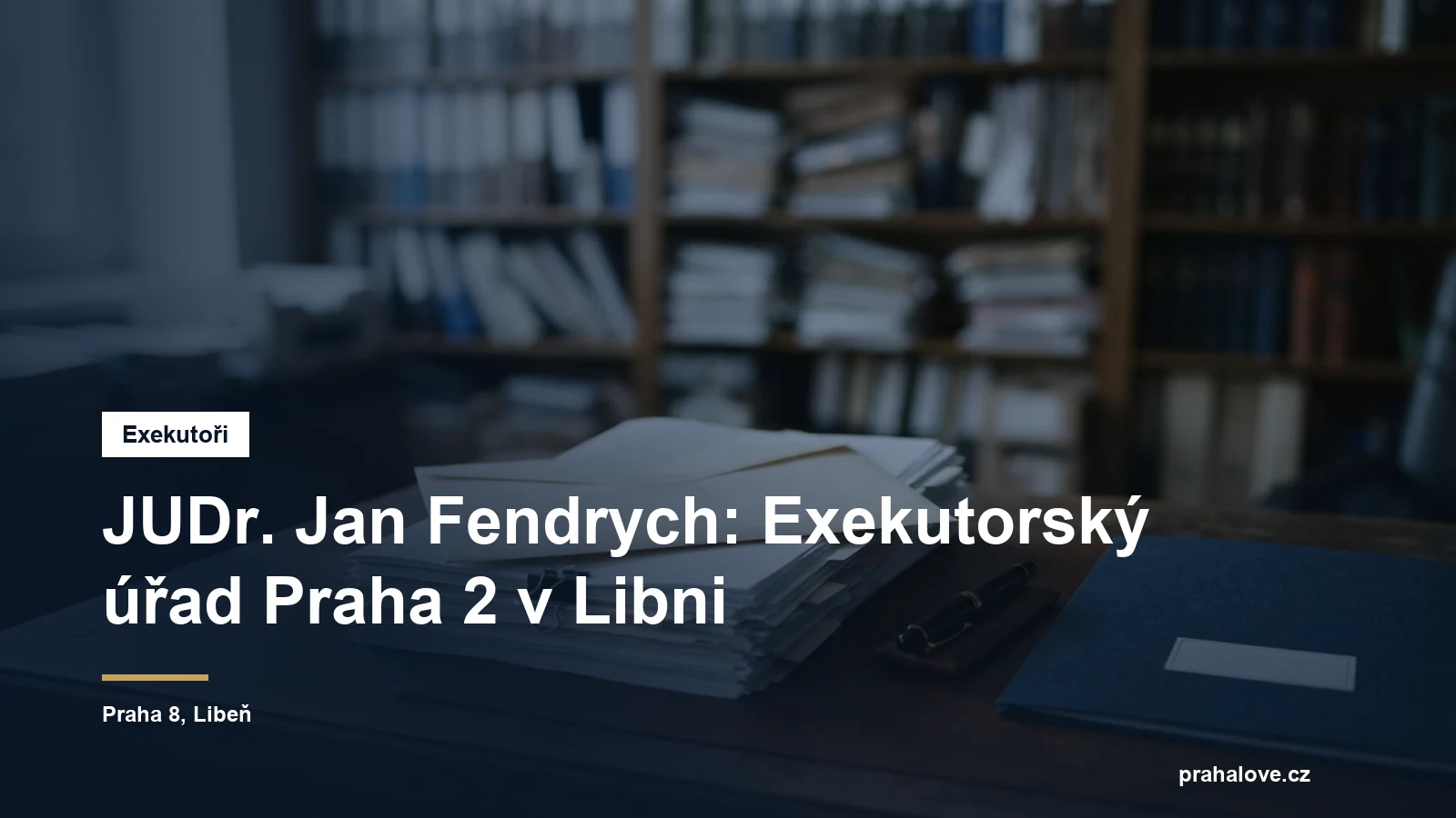 Exekutorský úřad Praha 2 JUDr. Jana Fendrycha v Zenklově ulici v Libni