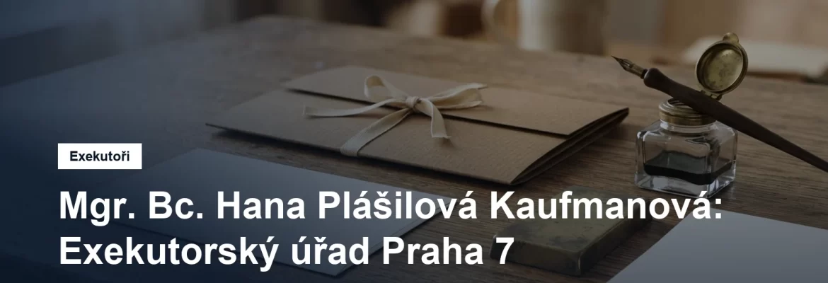 Exekutorský úřad Praha 7 Mgr. Bc. Hany Plášilové Kaufmanové v Jankovcově ulici v Holešovicích