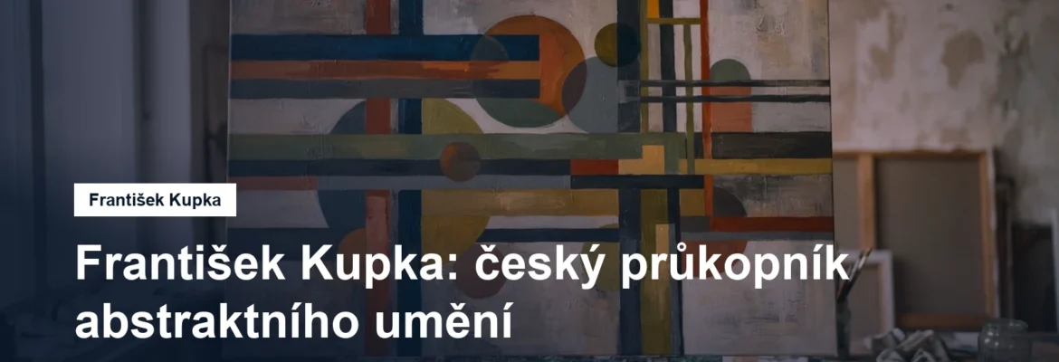 Barevné pruhy a kruhy jako abstraktní kompozice