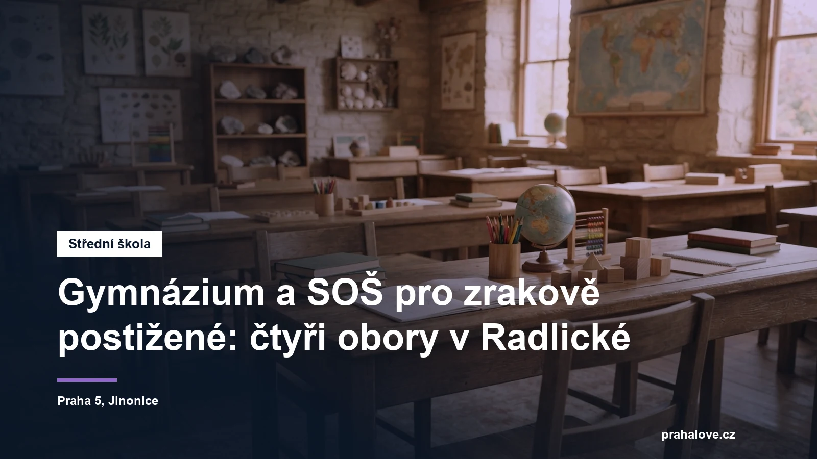 Gymnázium a SOŠ pro zrakově postižené v Radlické v Praze 5