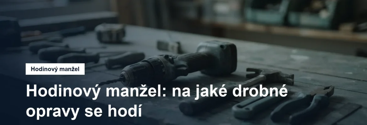 Nářadí a vrtačka na pracovním stole