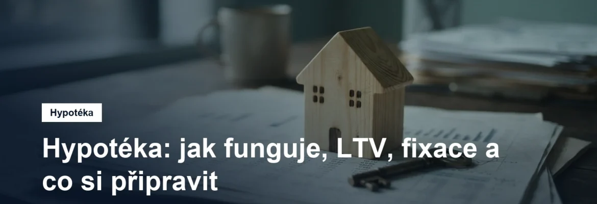 Model domu a klíč položené na finančních dokumentech