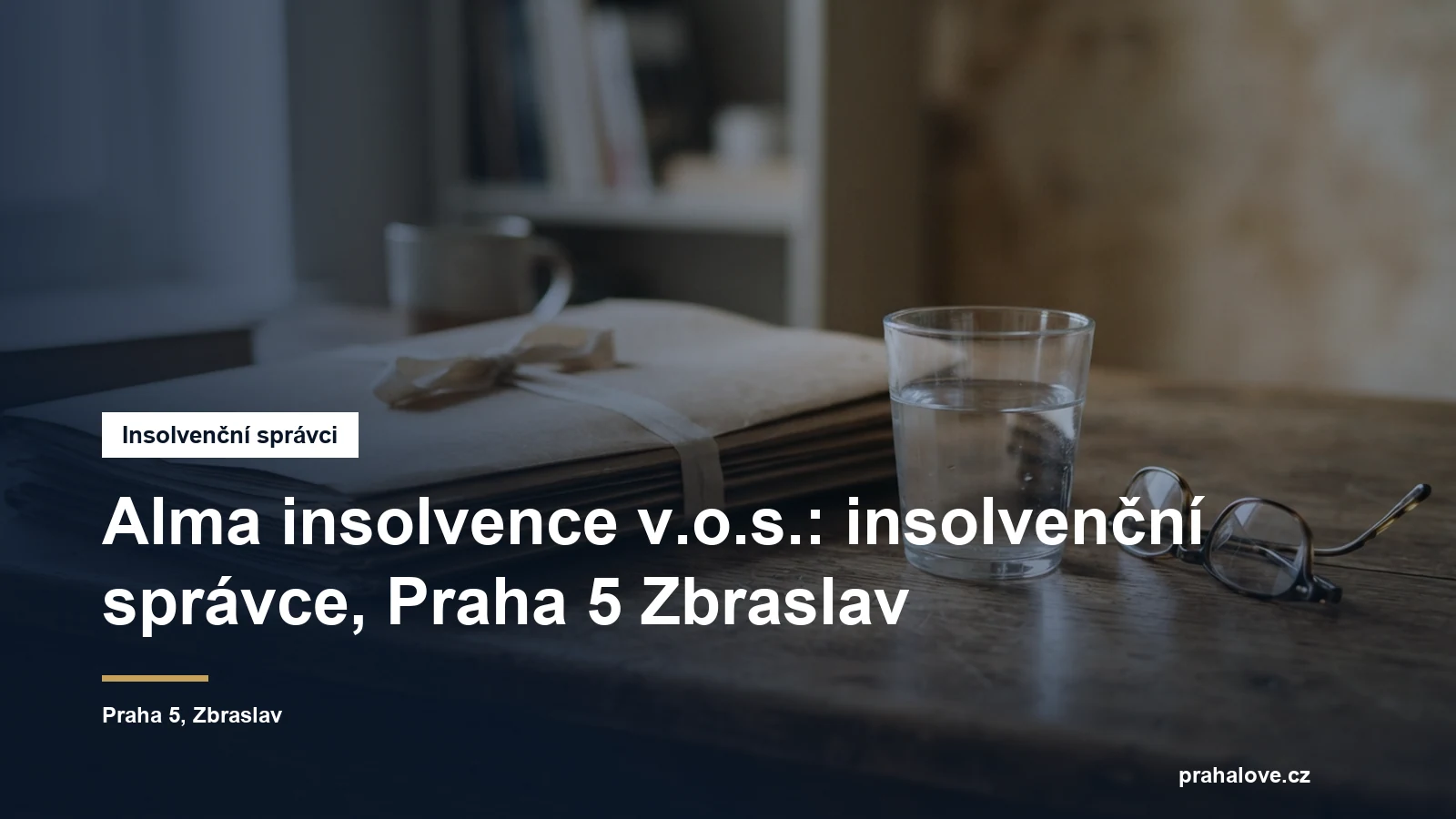 Sídlo insolvenčního správce Alma insolvence na Zbraslavském náměstí na Praze 5