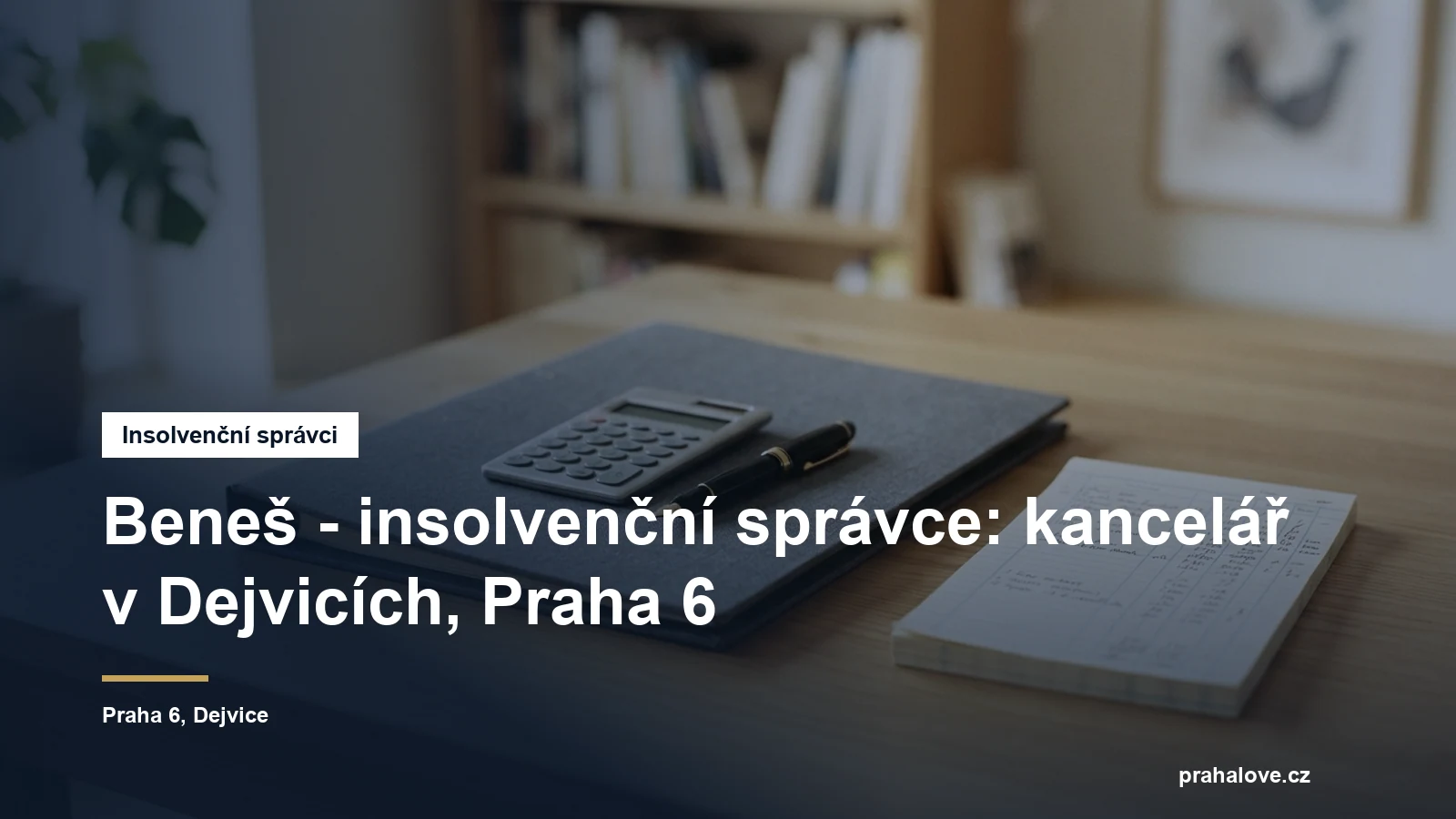 Sídlo insolvenčního správce Beneš Na Míčánce v Dejvicích v Praze 6