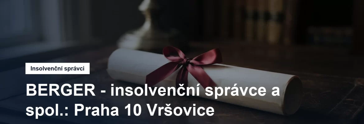 Sídlo insolvenčního správce BERGER - insolvenční správce a spol. v Bělocerkevské v Praze 10