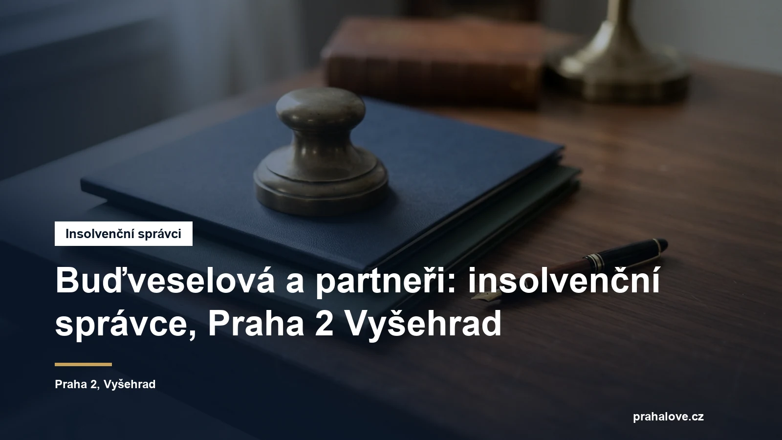 Sídlo insolvenčního správce Buďveselová a partneři ve Svobodově na Vyšehradě v Praze 2