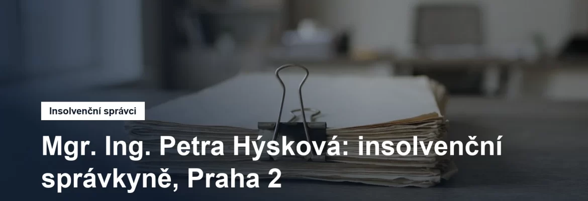 Sídlo insolvenční správkyně Mgr. Ing. Petry Hýskové v Tyršově na Praze 2