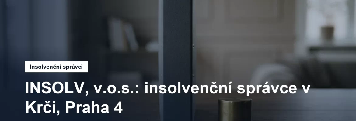 Sídlo insolvenčního správce INSOLV v Bartákově v Krči na Praze 4