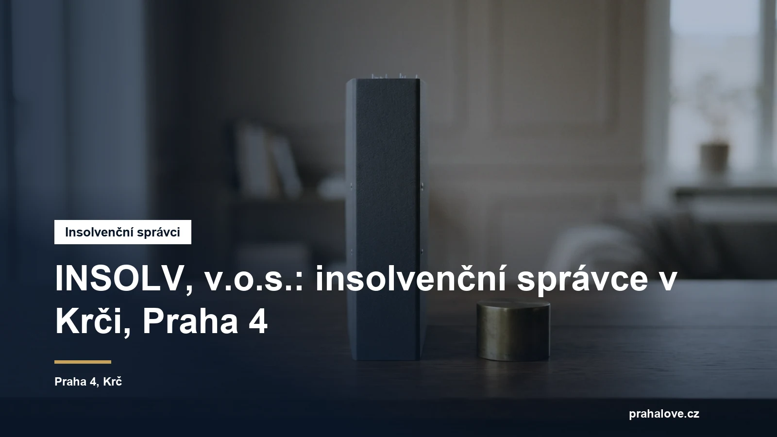 Sídlo insolvenčního správce INSOLV v Bartákově v Krči na Praze 4
