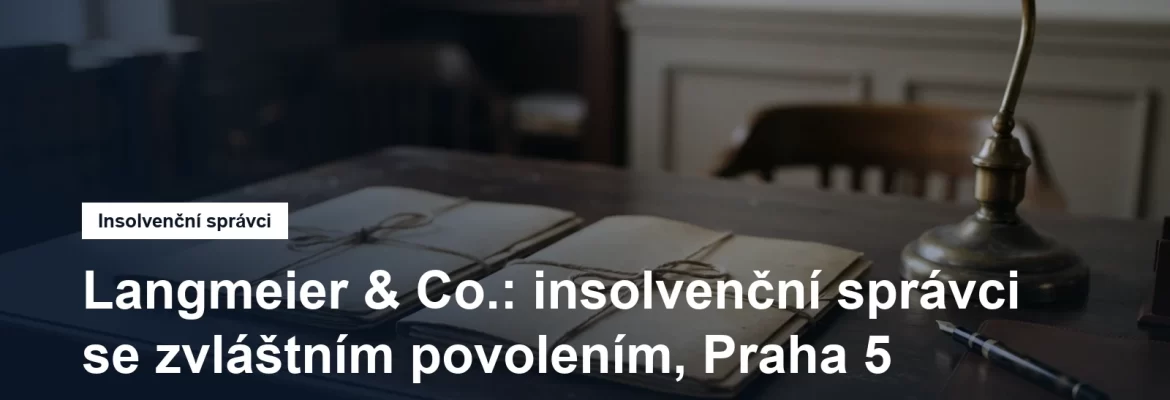 Sídlo insolvenčního správce Langmeier a Co. Na Bělidle na Smíchově v Praze 5