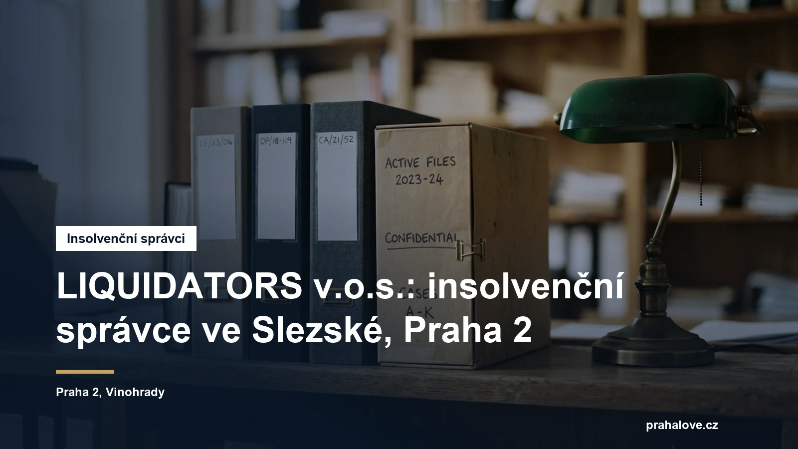 Sídlo insolvenčního správce LIQUIDATORS ve Slezské na Vinohradech v Praze 2