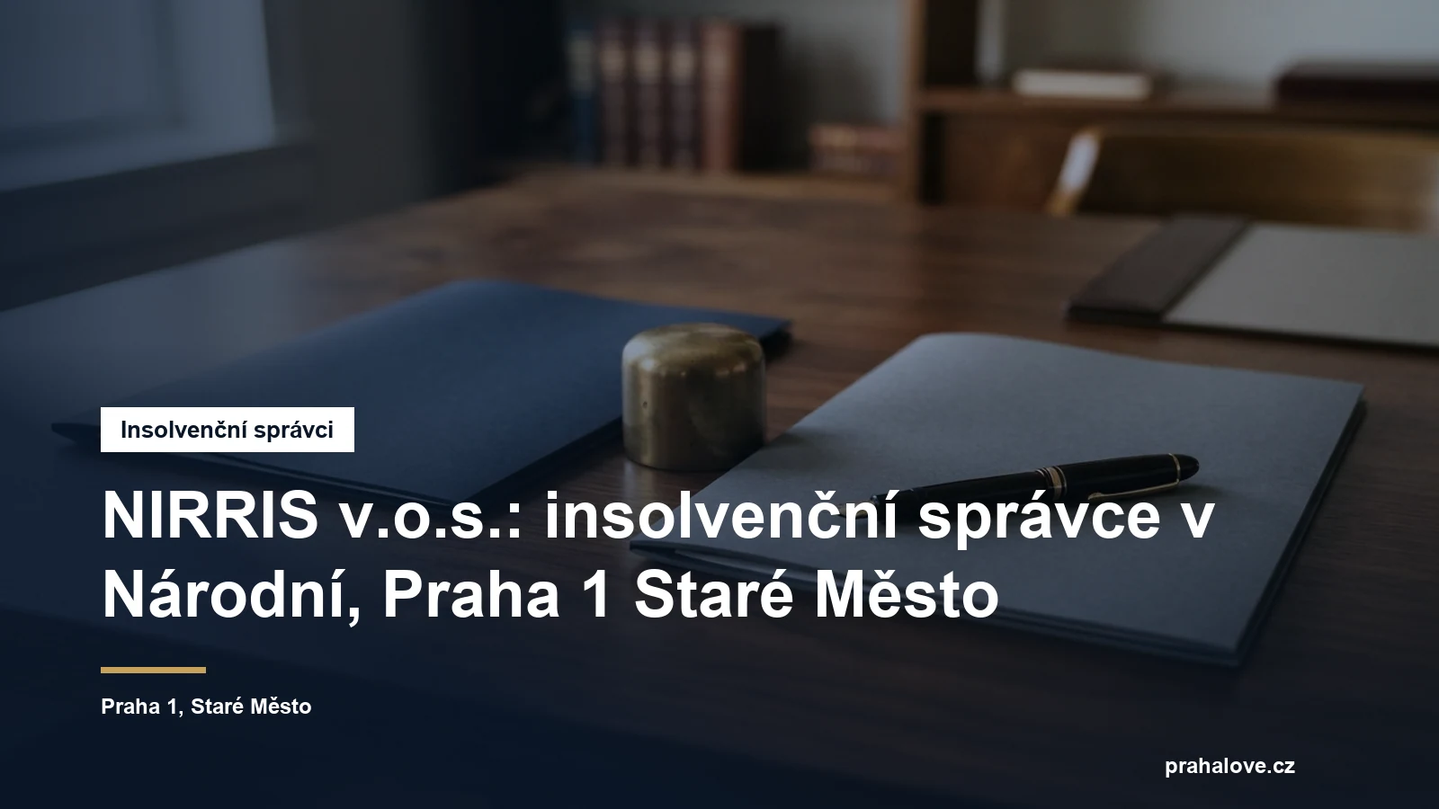 Sídlo insolvenčního správce NIRRIS v Národní na Starém Městě v Praze 1