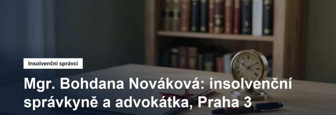 Sídlo insolvenční správkyně Mgr. Bohdany Novákové v Čáslavské ulici na Praze 3