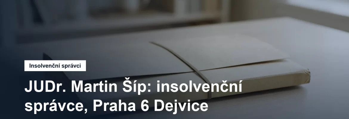 Sídlo insolvenčního správce JUDr. Martina Šípa ve Velflíkově v Praze 6