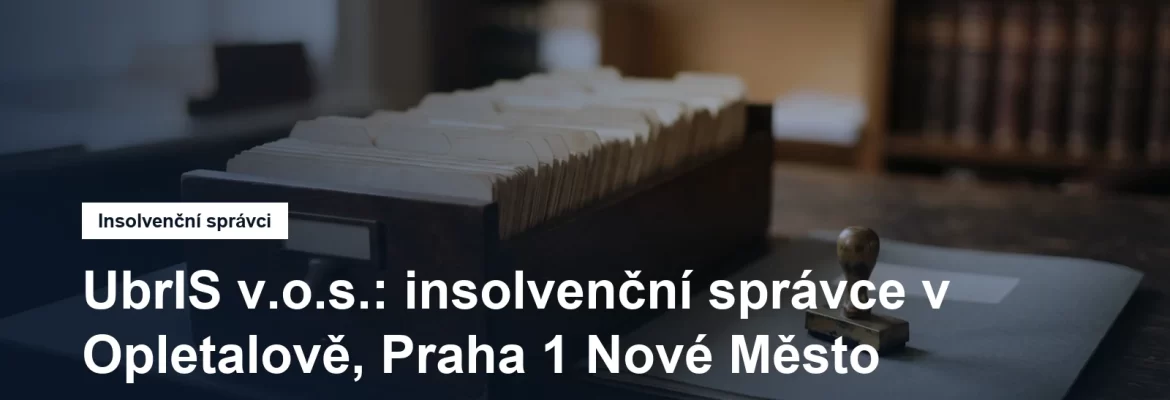 Sídlo insolvenčního správce UbrIS v Opletalově na Novém Městě v Praze 1