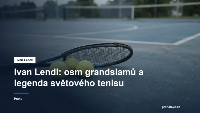 Tenisová raketa a míčky na tvrdém kurtu