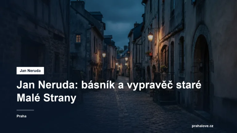 Dlážděná ulička staré čtvrti za soumraku
