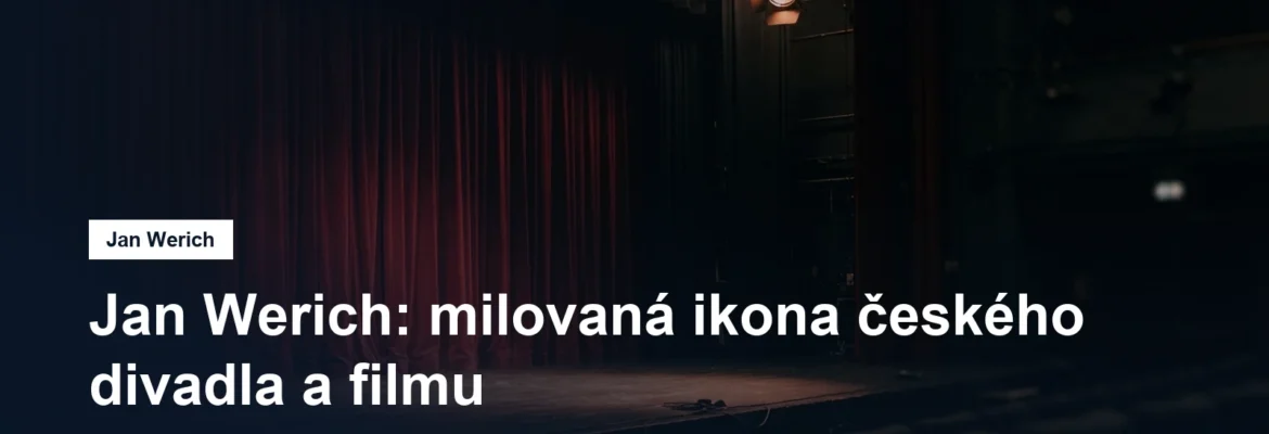 Divadelní opona a reflektor nad jevištěm