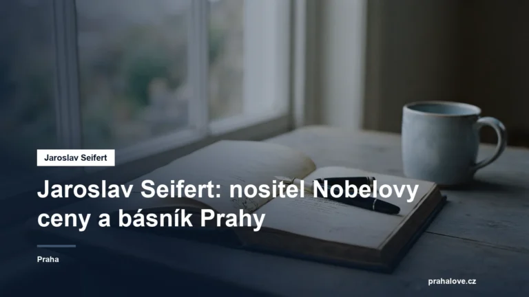 Sbírka poezie a pero na stole u okna