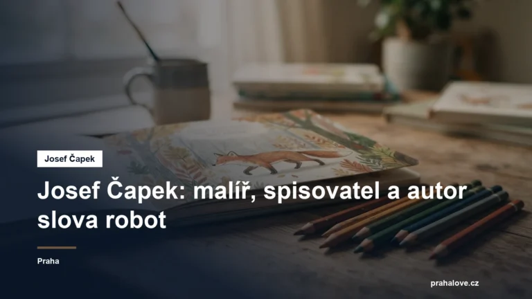 Ilustrace a pastelky na stole