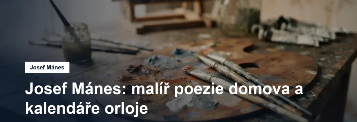 Palety s barvami a štětce v ateliéru